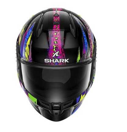 Каска SHARK D-SKWAL 3 FAWN BLACK/PURPLE/YELLOW