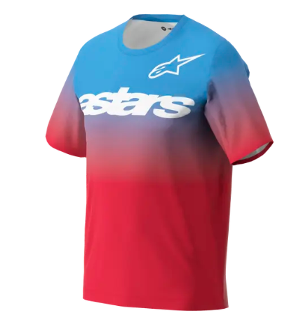 Вело тениска ALPINESTARS SS A-DURA ASTARS 2.0 RED/BRIGHT BLUE