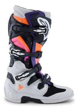 Мотокрос ботуши ALPINESTARS TECH 7 BLK/LT GY/ORG FL/MAG