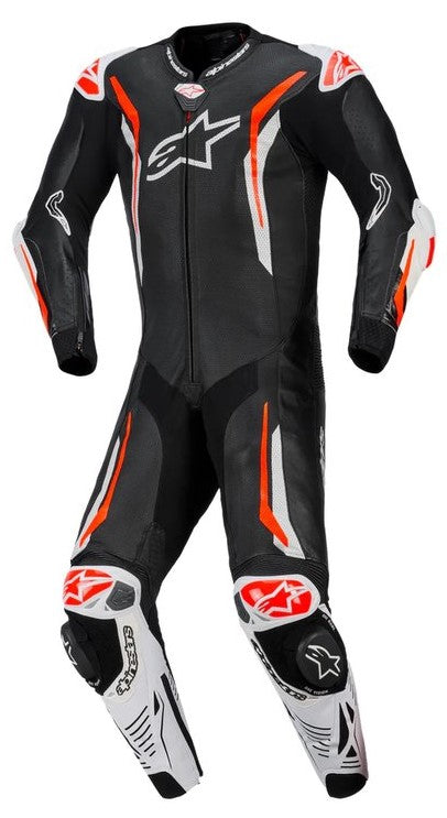 Кожен екип ALPINESTARS GP TECH V5 BLACK/WHITE/FLUO RED