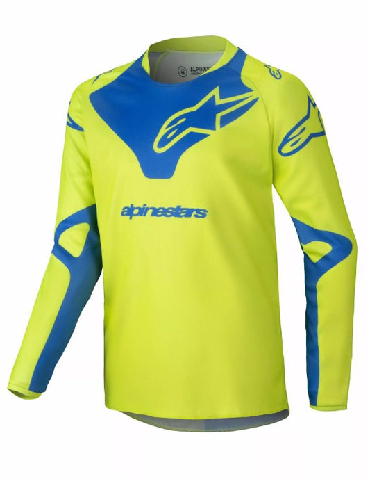 Детско мотокрос джърси ALPINESTARS YTH RACER VEIL YELLOW/BLUE