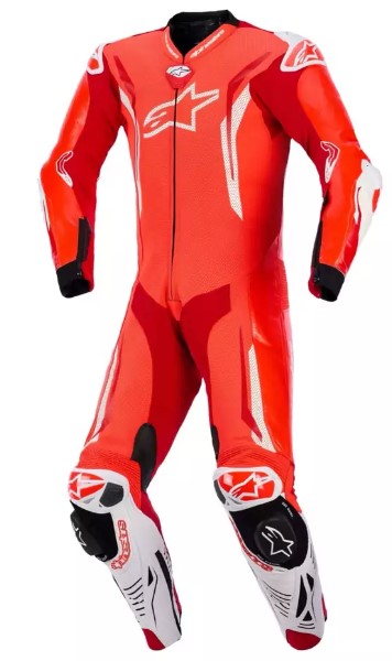 Кожен екип ALPINESTARS GP TECH V5 FLUO RED/WHITE