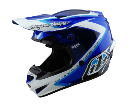 Мотокрос каска TROY LEE DESIGNS GP Shutter - Blue/White