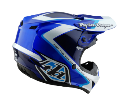 Мотокрос каска TROY LEE DESIGNS GP Shutter - Blue/White