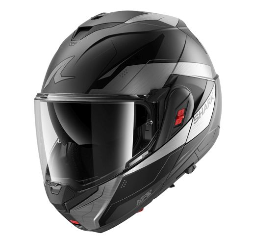 Модуларна каска SHARK OXO MEKARIUM MAT BLACK/GREY