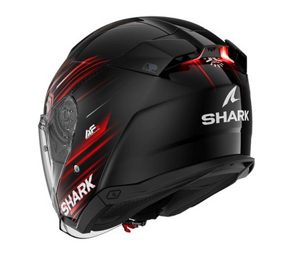 Каска за скутер SHARK SKWAL i3 JET LIGHT-BLUR BLACK/RED