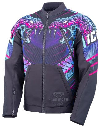 Мото яке ICON Synthwave Merc3 Lazer Cobra™ BK