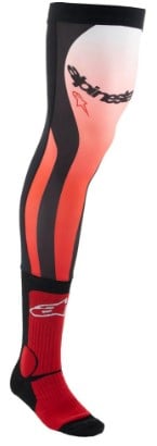 Мотокрос чорапи ALPINESTARS KNEE BRACE RED/WT