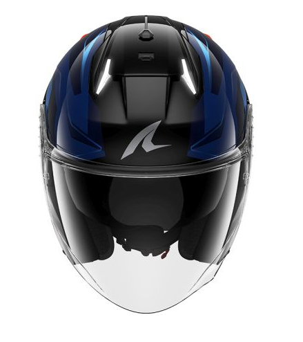 Каска за скутер SHARK SKWAL i3 JET MEKARIUM BLACK/BLUE/ORANGE