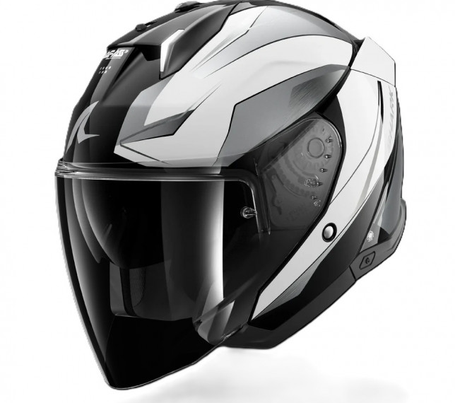 Каска за скутер SHARK SKWAL i3 JET MEKARIUM BLACK/GREY/WHITE