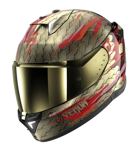 Каска SHARK SKWAL i3 VENUM Black Red Gold