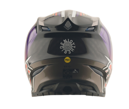 Mотокрос каска TROY LEE DESIGNS SE5 Carbon Stripes - Black/Violet