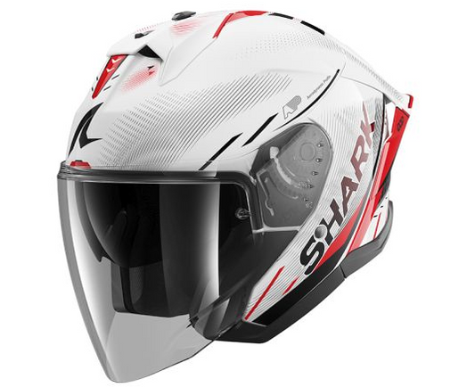 Каска за скутер SHARK SKWAL JET CUP SPEED-TECH WHITE/RED