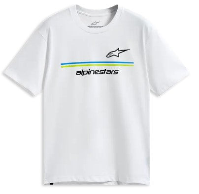 Тениска ALPINESTARS SS CSF LANES WHITE