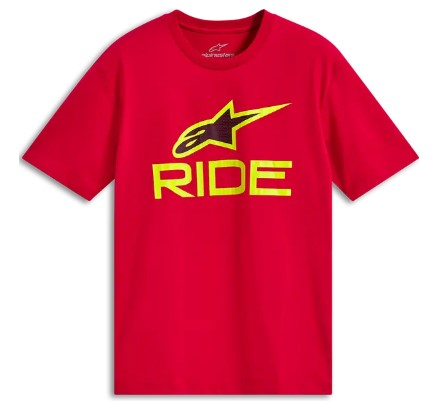 Тениска ALPINESTARS SS CSF RIDE 4.0 RED/HI VIS YW/BK