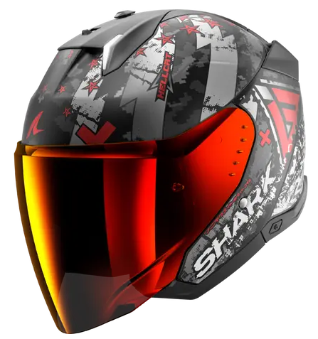 Каска за скутер SHARK SKWAL i3 JET HELLCAT Mat