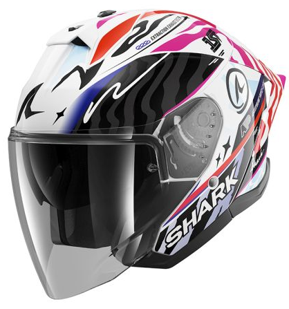 Каска за скутер SHARK SKWAL JET CUP SPEED-FANCY BLACK/PURPLE/RED/WHITE