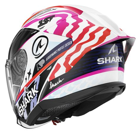 Каска за скутер SHARK SKWAL JET CUP SPEED-FANCY BLACK/PURPLE/RED/WHITE