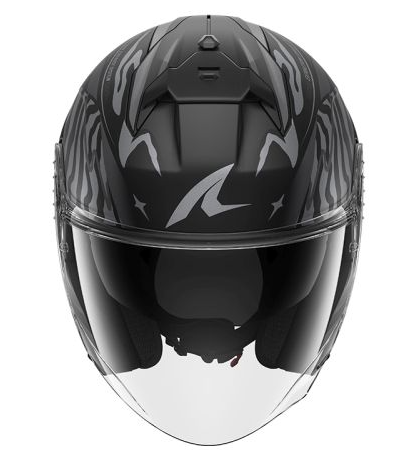 Каска за скутер SHARK SKWAL JET CUP SPEED-FANCY MAT BLACK/GREY
