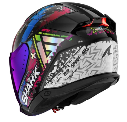 Каска за скутер SHARK SKWAL i3 JET HELLCAT Black / Blue