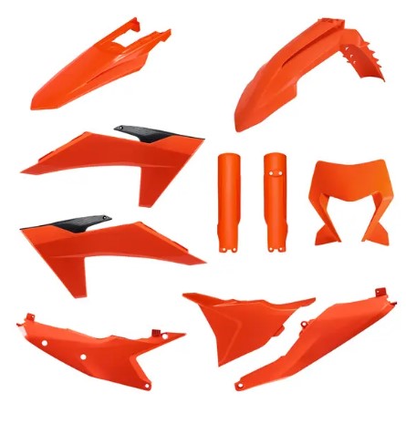 Комплект пластмаси POLISPORT Full Plastic Kit EXC/EXCF 24-25 ORANGE