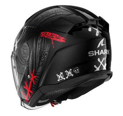Каска за скутер SHARK SKWAL JET SHIEVER BLACK/RED