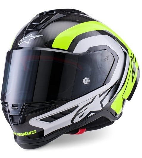 Каска ALPINESTARS Supertech R10 Arius Black/Silver/ Fluo Yellow