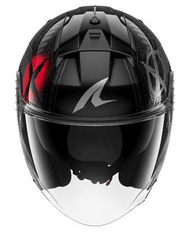 Каска за скутер SHARK SKWAL JET SHIEVER BLACK/RED