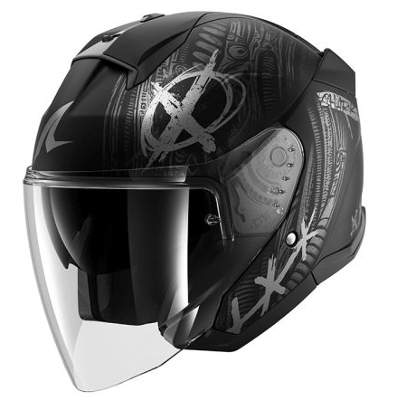 Каска за скутер SHARK SKWAL JET SHIEVER MAT BLACK/GREY