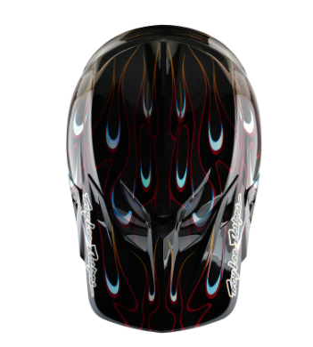 Mотокрос каска TROY LEE DESIGNS SE5 Carbon Torched - Black/Red