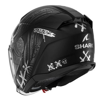Каска за скутер SHARK SKWAL JET SHIEVER MAT BLACK/GREY