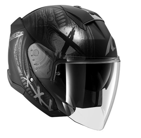 Каска за скутер SHARK SKWAL JET SHIEVER MAT BLACK/GREY