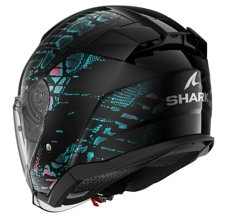 Каска за скутер SHARK SKWAL JET REPTAIA BLACK/BLUE