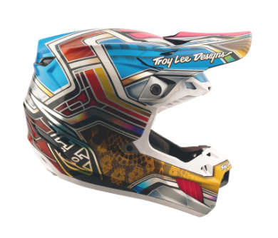 Mотокрос каска TROY LEE DESIGNS SE5 Carbon Lowrider - Grey/Multi