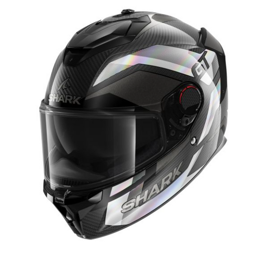 Каска SHARK SPARTAN GT PRO CARBON RITMO BLACK/WHITE GLOSS