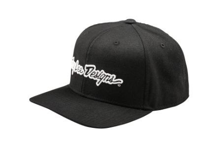 Шапка TROY LEE DESIGNS Curved Snapback Signature - BLACK