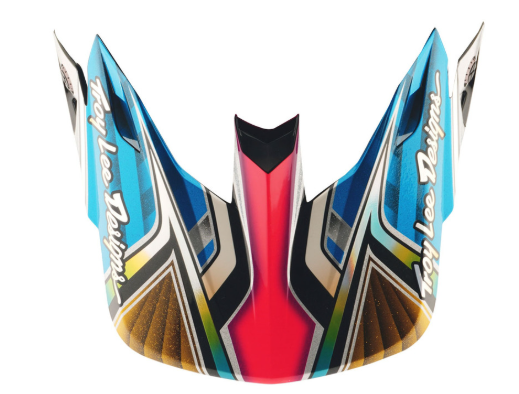 Козирка за каска TROY LEE DESIGNS SE5 Carbon Lowrider - Silver