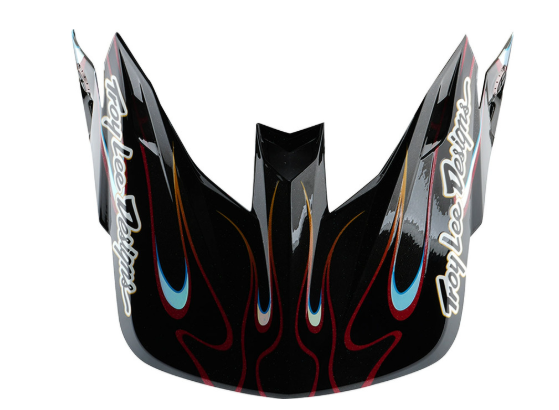 Козирка за каска TROY LEE DESIGNS SE5 Carbon Torched - Black/Rouge