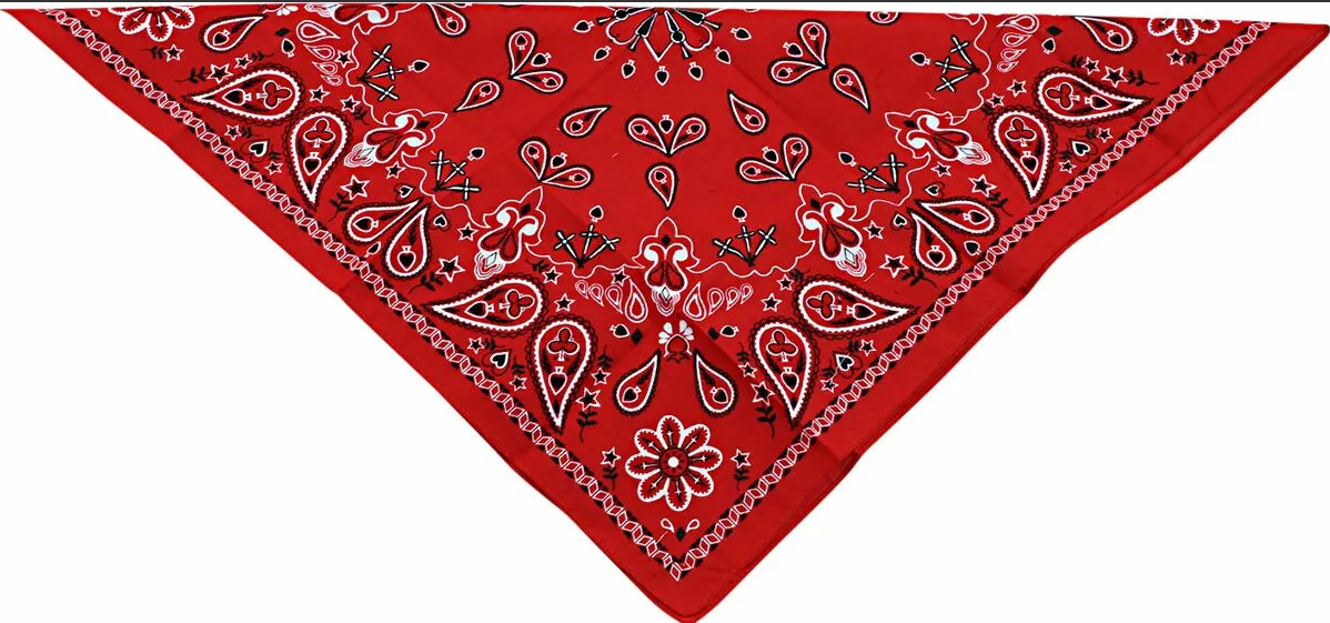 Кърпа за глава COTTON RED PAISLY