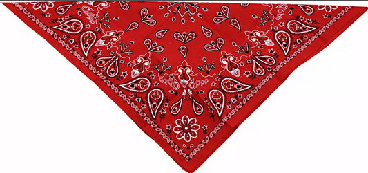 Кърпа за глава COTTON RED PAISLY