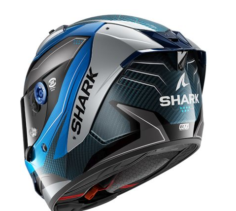 Каска SHARK AERON MEKARIUM BLUE/WHITE