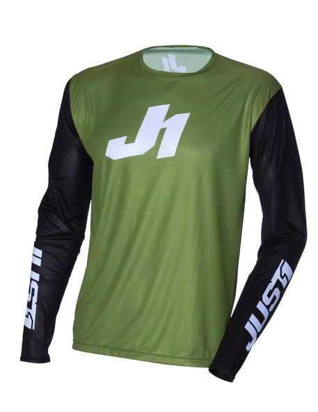Мотокрос джърси Just1 J-Essential Army Black/White