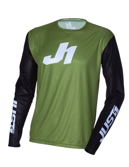 Мотокрос джърси Just1 J-Essential Army Black/White