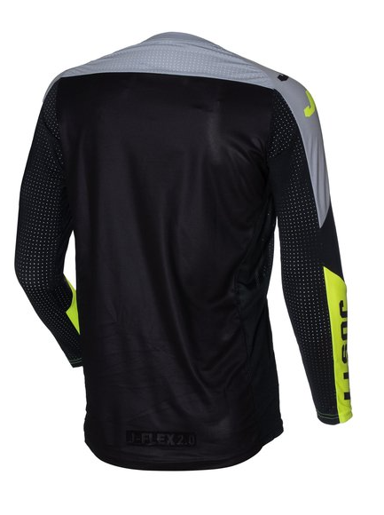 Мотокрос джърси Just1 J-Flex 2.0 District Grey/Yellow Fluo/Black