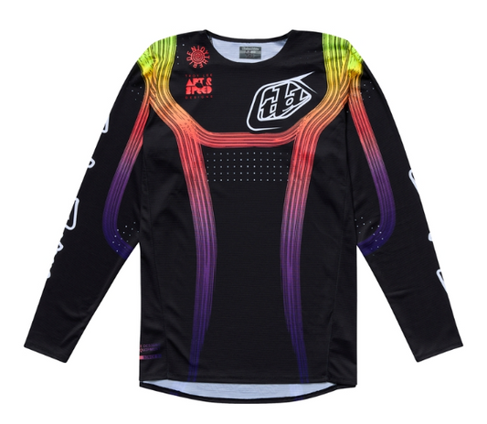 Детско мотокрос джърси TROY LEE DESIGNS SE PRO Stripes Jersey - Black/Multi