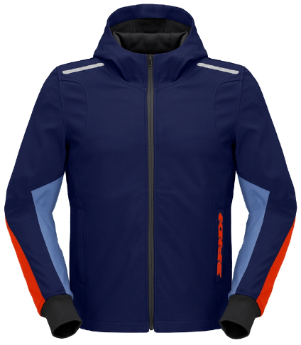 Мото суитшърт SPIDI HOODIE ARMOR LIGHT Navy/Red