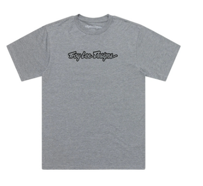 Тениска TROY LEE DESIGNS Signature - Gray Heather