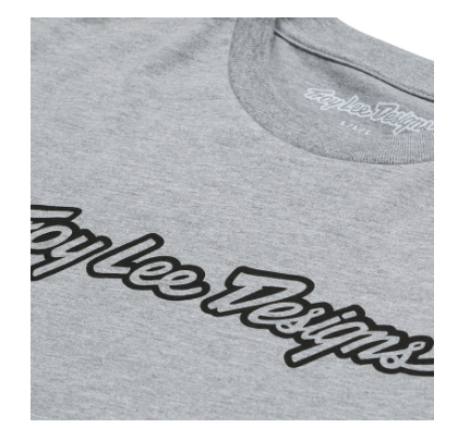 Тениска TROY LEE DESIGNS Signature - Gray Heather