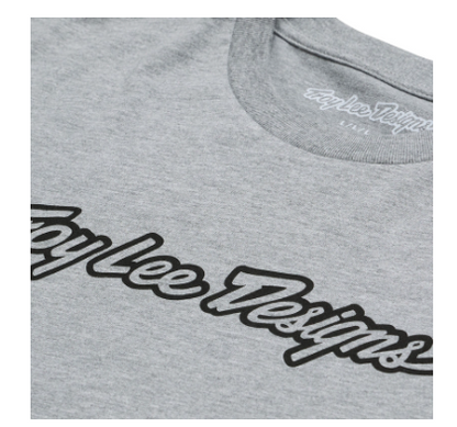 Тениска TROY LEE DESIGNS Signature - Gray Heather