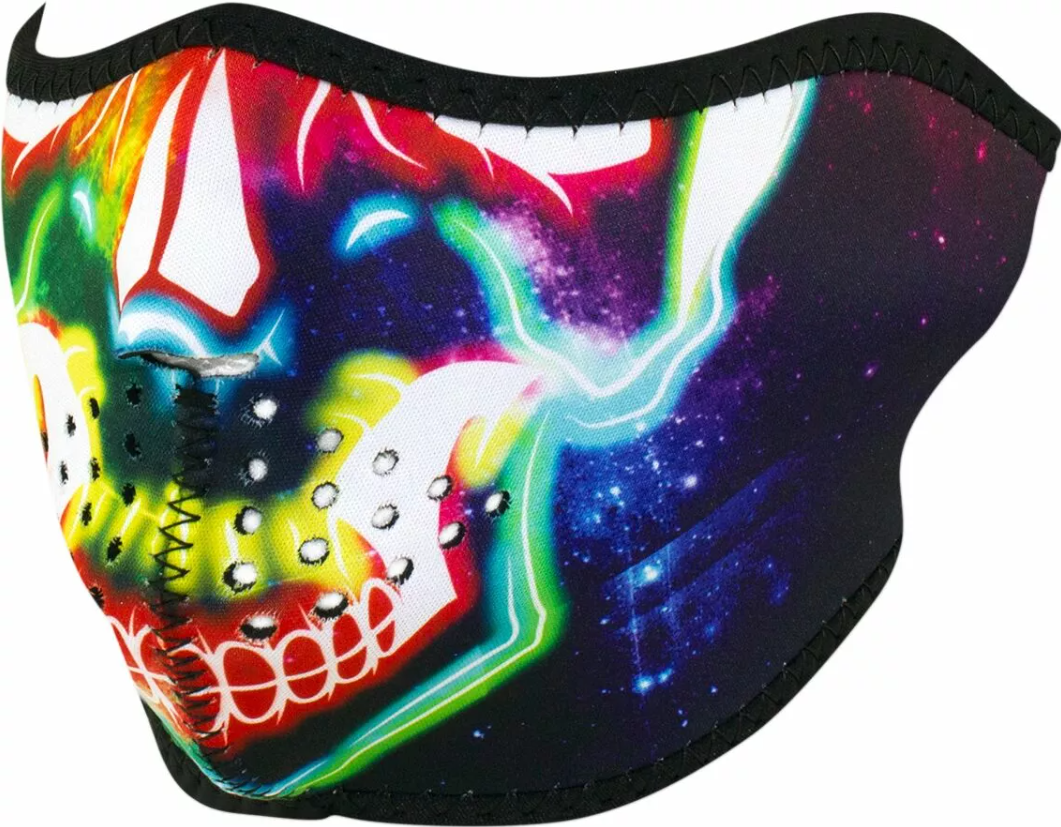 Маска за лице HALF NEON SKULL